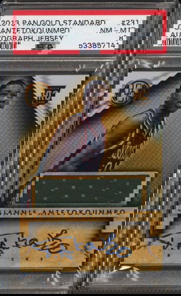 2013 Panini Gold Standard Giannis Antetokounmpo Auto PSA 8 Rookie RC