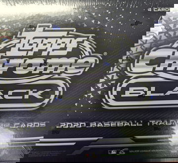 (4) 2020 Topps Chrome Black Baseball Hobby Box