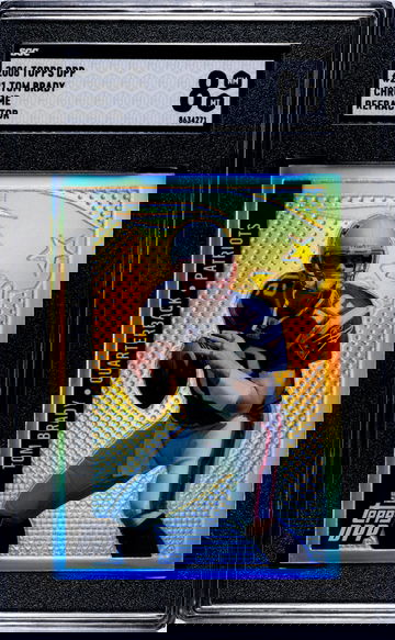 2006 Topps Draft Picks & Prospects #21 Tom Brady Chrome Refractor SGC 8