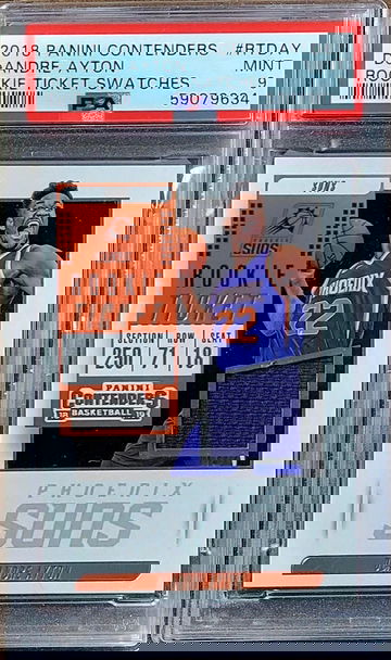 2018 DEANDRE AYTON Contenders Rookie Ticket Swatches Jersey Patch PSA 9 Rookie