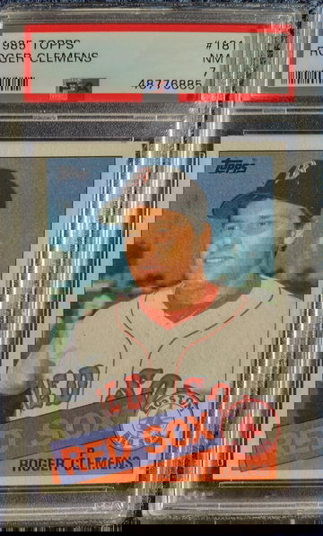 1985 Topps Roger Clemens PSA 7