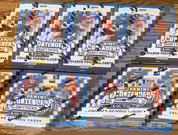 2021 Panini Contenders Football Draft Picks - Blaster Box x5