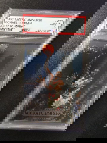  1997 Metal Universe Championship #23 Michael Jordan PSA 9