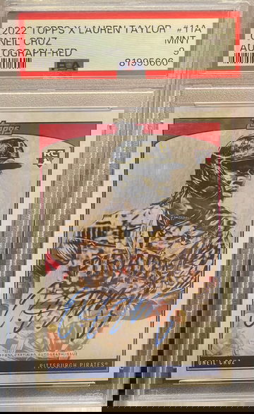 2022 Topps x Lauren Taylor Oneil Cruz Autograph PSA 9