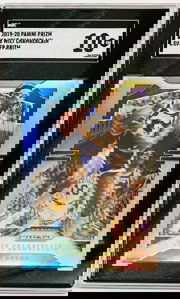 Wilt Chamberlain 2019-20 Panini Prizm Silver Refractor #18 SGC 10 GEM MINT Los Angeles Lakers HoF