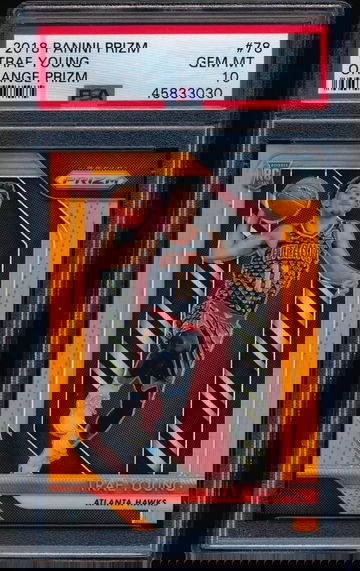 Trae Young 2018 Prizm Orange RC /49 PSA 10