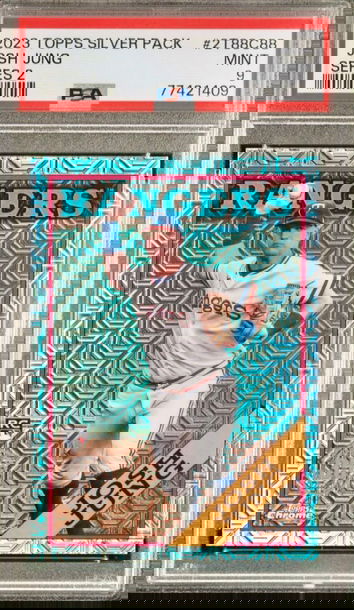 2023 Topps Silver Pack #2T88C88 Josh Jung RC PSA 9 Mint ‘88 Topps Chrome Texas Rangers