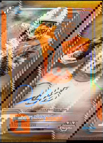 2025 Bowman Chrome University Prospect Autograph Gold #BCA-DBI DeSean Bishop /50