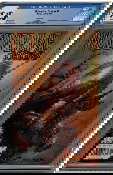 Wolverine: Origins 4 CGC 9.8 Variant cover vs. Captain America Emma Frost app.