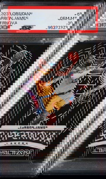 2023-24 Panini Obsidian Lebron James #8 Supernova /99 PSA 10 | Lakers