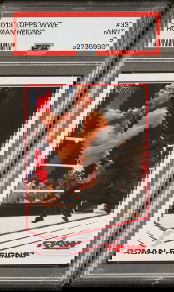 2103 Topps WWE 33 Roman Reigns Rookie RC PSA 9 Tribal Chief OTC