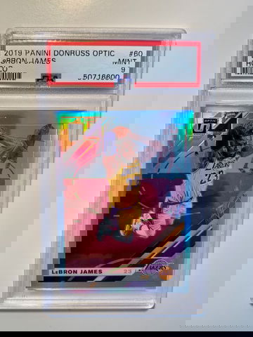 2019 Panini Donruss Optic LeBron James Holo #60 PSA 9