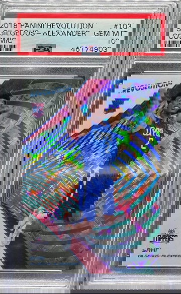 2018 Panini Revolution Shai-Gilgeous-Alexander Cosmic /100 PSA10