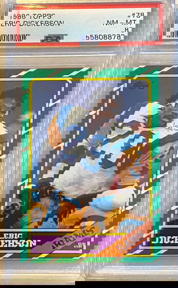 1986 Topps Eric Dickerson PSA 8 NM-MT