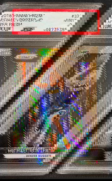 2018 Panini Prizm Michael Porter JR Hyper Prizm PSA 9