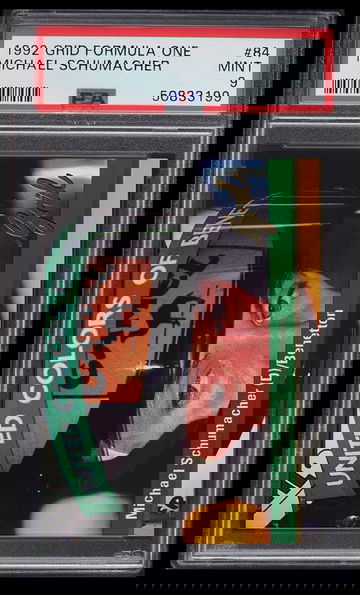 1992 Grid Formula One Michael Schumacher PSA 9 (ships from PWCC)