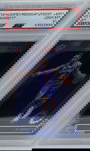 RJ Barrett 2019-20 Panini NBA Hoops Preminum Variation SP Rookie Card PSA 10 Gem-Mt