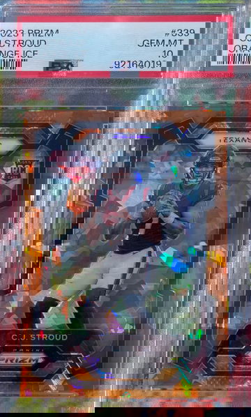 2023 Prizm Cj Stroud Orange Ice rookie PSA 10 RC