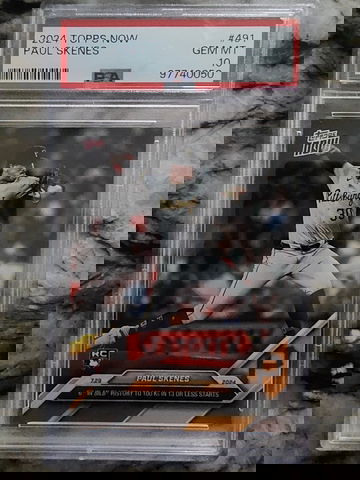 2024 Topps Now Paul Skenes #491 Rookie PSA 10