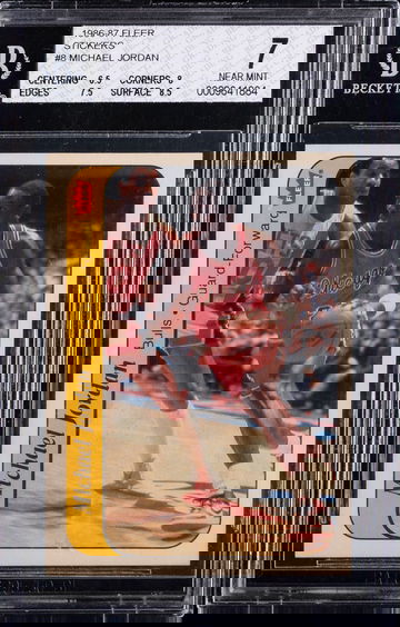 1986-87 Fleer Stickers #8 Michael Jordan BGS 7