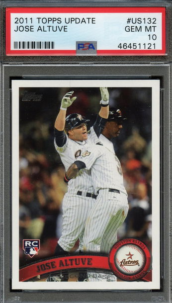 2011 Topps Update Jose Altuve PSA 10 Gem Mint Rookie
