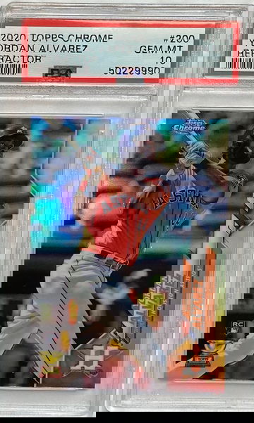 2020 Topps Chrome Refractor Yordan Alvarez RC Rookie PSA 10 Gem Mint