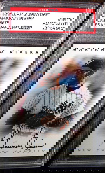 Mariano Rivera 1996 Leaf Signature Bronze PSA 9 with PSA/DNA Auto