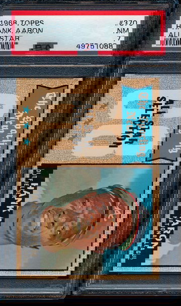 1968 Topps Hank Aaron All Star PSA 7 NM