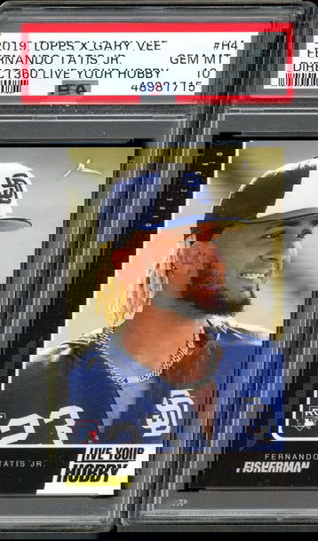 FERNANDO TATIS JR PSA 10 RC 2019 TOPPS X GARY VEE #H4 DIRECT 360 LIVE YOUR HOBBY