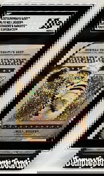 2022 Bowman U Best Will Rogers Gunslingers & Bandits #GB-10 Speckle Ref. SGC 10 MSST