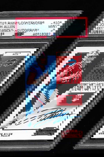 2018 CONTENDERS JOSH ALLEN FEET VISABLE AUTO