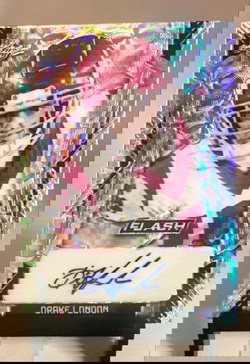 Drake London 2022 Leaf Flash Auto SP /30!