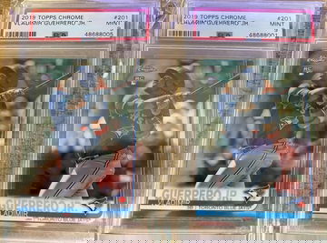 2019 Vladimir Guerrero Jr. Topps Chrome 201 Lot of 2