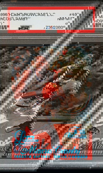 1996-97 Marcus Camby RC Flair Showcase Legacy Collection Row 1 /150 PSA 8