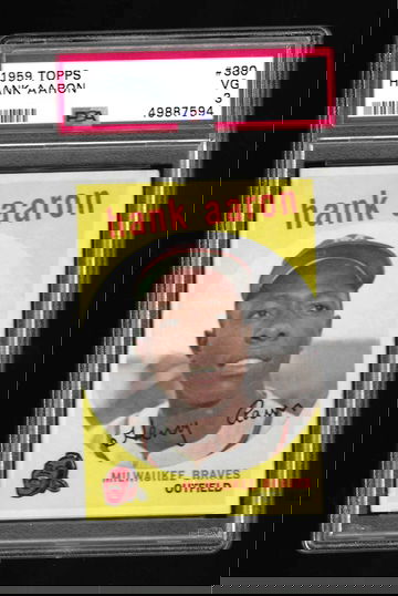 1959 TOPPS HANK AARON PSA 3