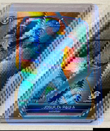 2023 Bowman 1st Edition Josue De Paula Gold Foil /50