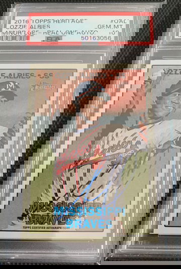 2016 Topps Heritage Minors Ozzie Albies autograph PSA 10