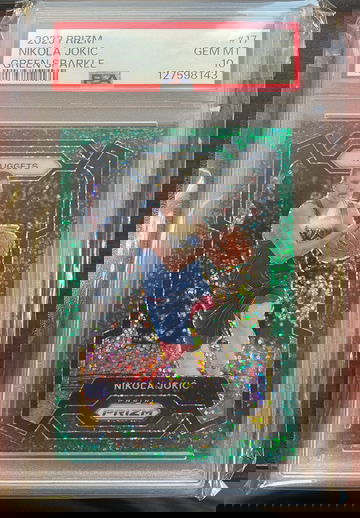 2023 Prizm Green Sparkle /8 PSA 10 Pop 1 Nikola Jokic