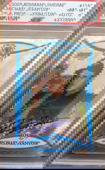 Mike Stanton xfractor psa 8