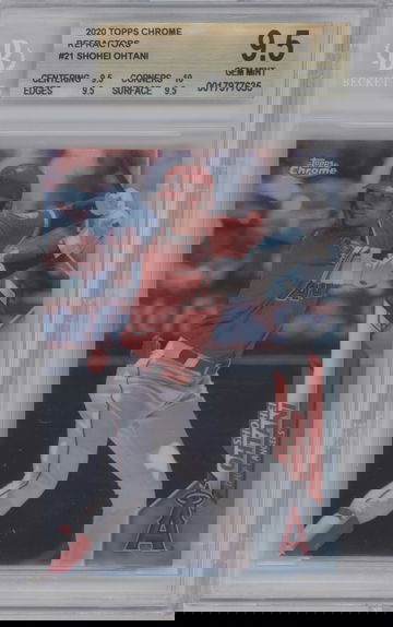 2020 Topps Chrome #21 Shohei Ohtani RefractorTrue Gem Mint BGS 9.5