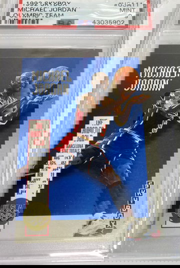 1992 Michael Jordan Skybox USA Olympic Basketball PSA 9