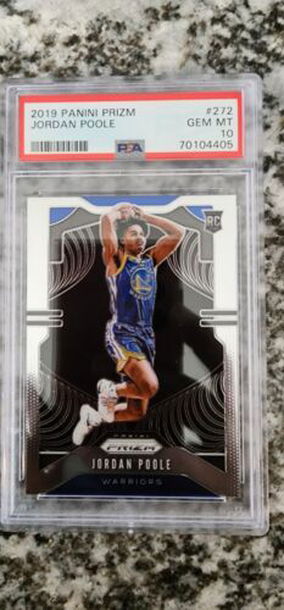 Jordan Poole 2019-20 Panini Prizm #272 Base RC PSA 10 Gem