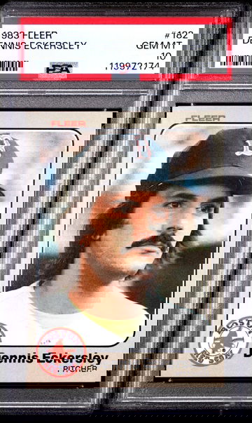 1983 Fleer Dennis Eckersley #182 PSA 10