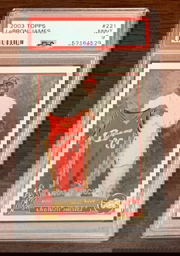 2003 Topps Lebron James PSA 9