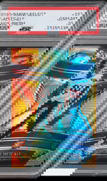 2019 PANINI SELECT DK METCALF #37 ORANGE PRIZM 3 OF 49 ROOKIE RC PSA 10 GEM MT