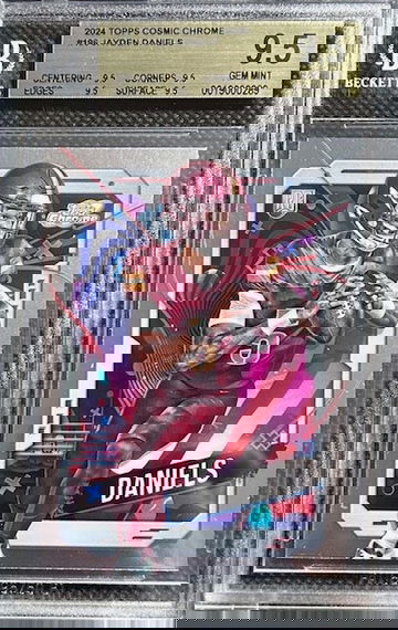 Jayden Daniels 2024 Topps Cosmic Chrome #196 Rookie RC BGS 9.5 True Gem Mint