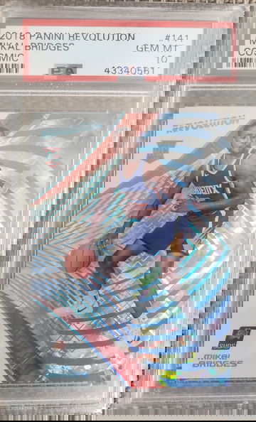 2018 Panini Revolution Mikal Bridges Cosmic RC #141 PSA 10 13/100