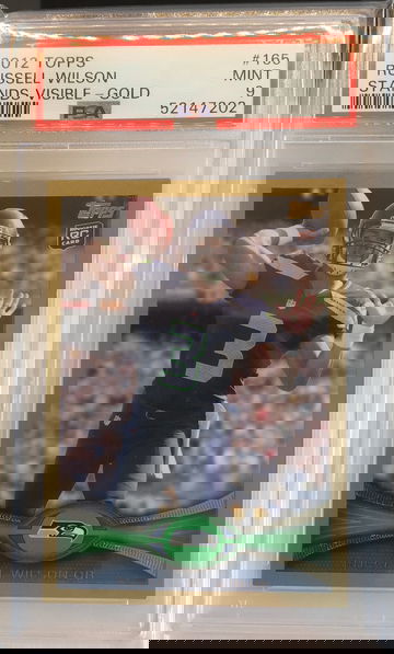 2012 TOPPS GOLD RUSSELL WILSON PSA 9 MINT #169 /2012