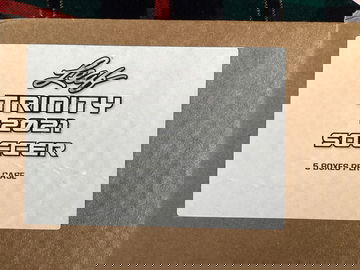 2021 leaf Trinity Soccer 5 box Hobby Case