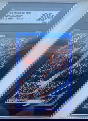 2019-2020 Donruss Optic Luka Doncic Blue Velocity SGC 10